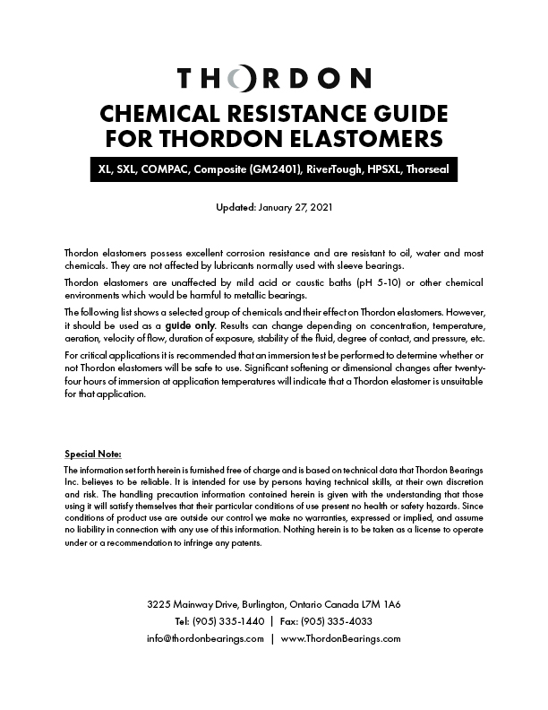 Chemical Resistance Guide