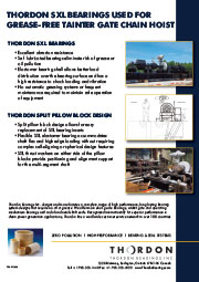 SXL for Greas-free tainter gate chain hoist