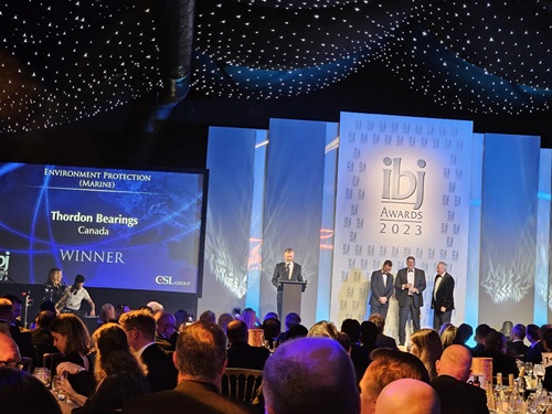 Thordon wins IBJ Award Thordon wins IBJ Award