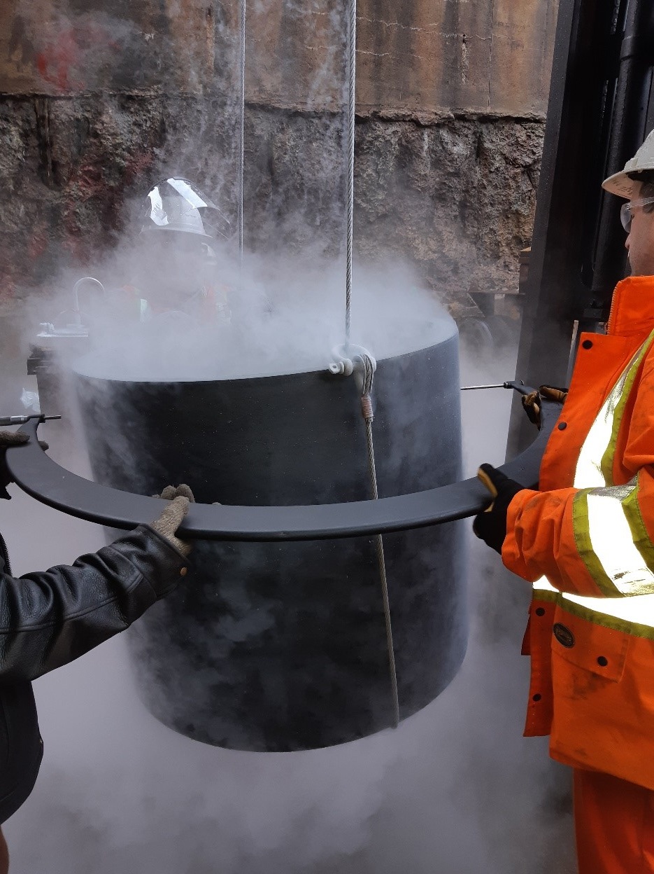 XL Bearing being installed on CCGS Terry Fox