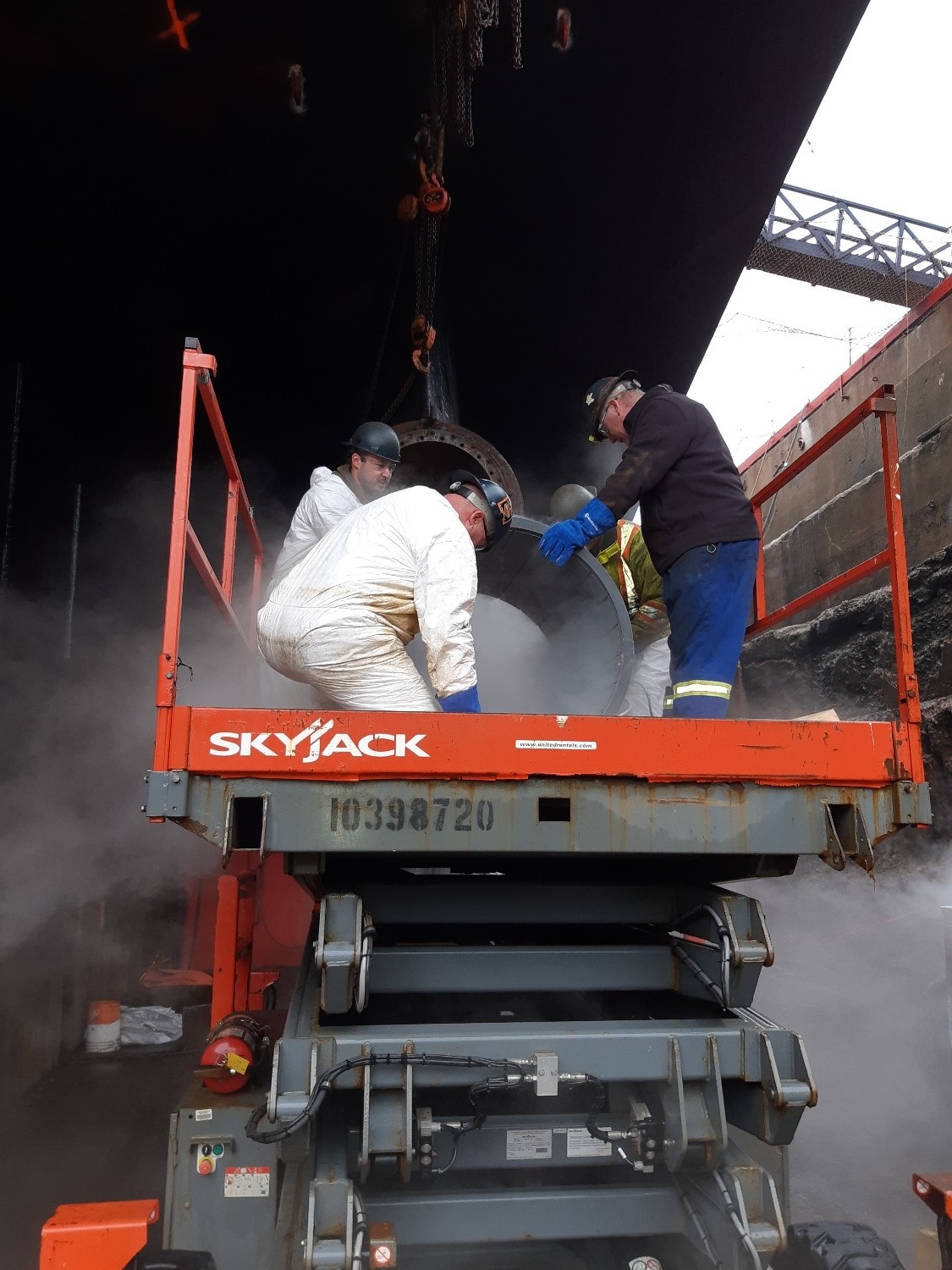 XL Bearing being installed on CCGS Terry Fox