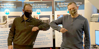reg Auger and Scott Groves after signing the distributor agreement