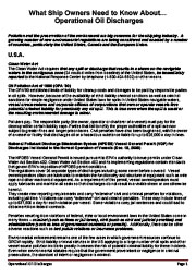 Ship owners and operational discharge regulations